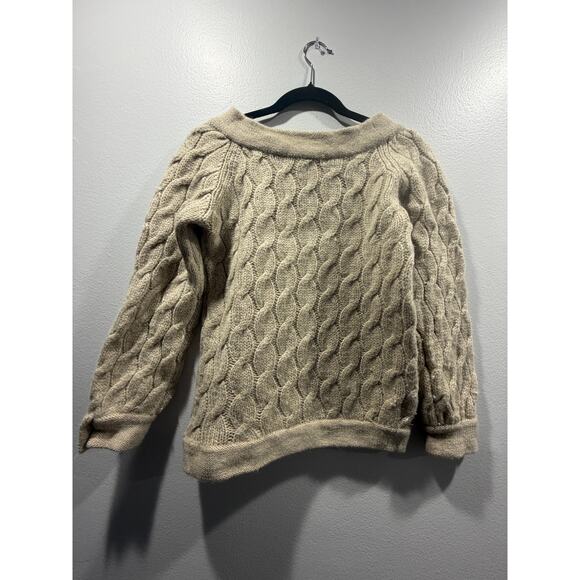 BALTMAN & CO Beige Women Wool Knit Sweater VTG Size XS EUC - Picture 1 of 8